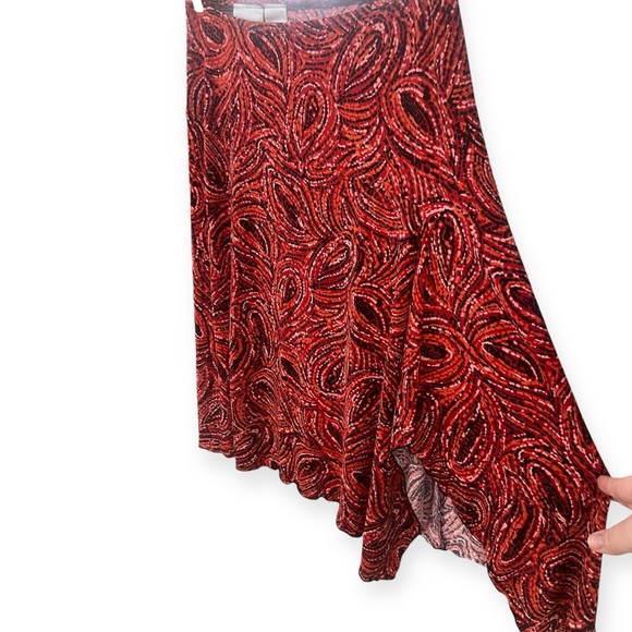 Vintage Y2K Paisley Midi Skirt - Picture 3 of 5